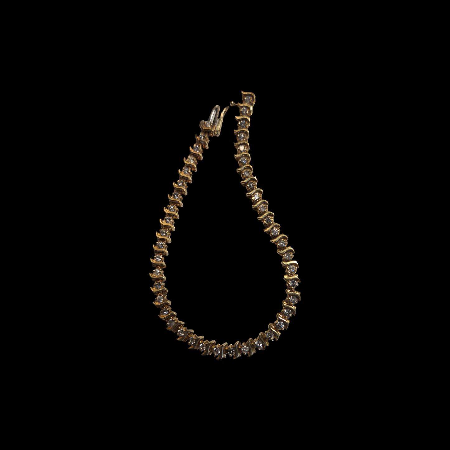 10k gold, 7 inch, diamond tennis bracelet