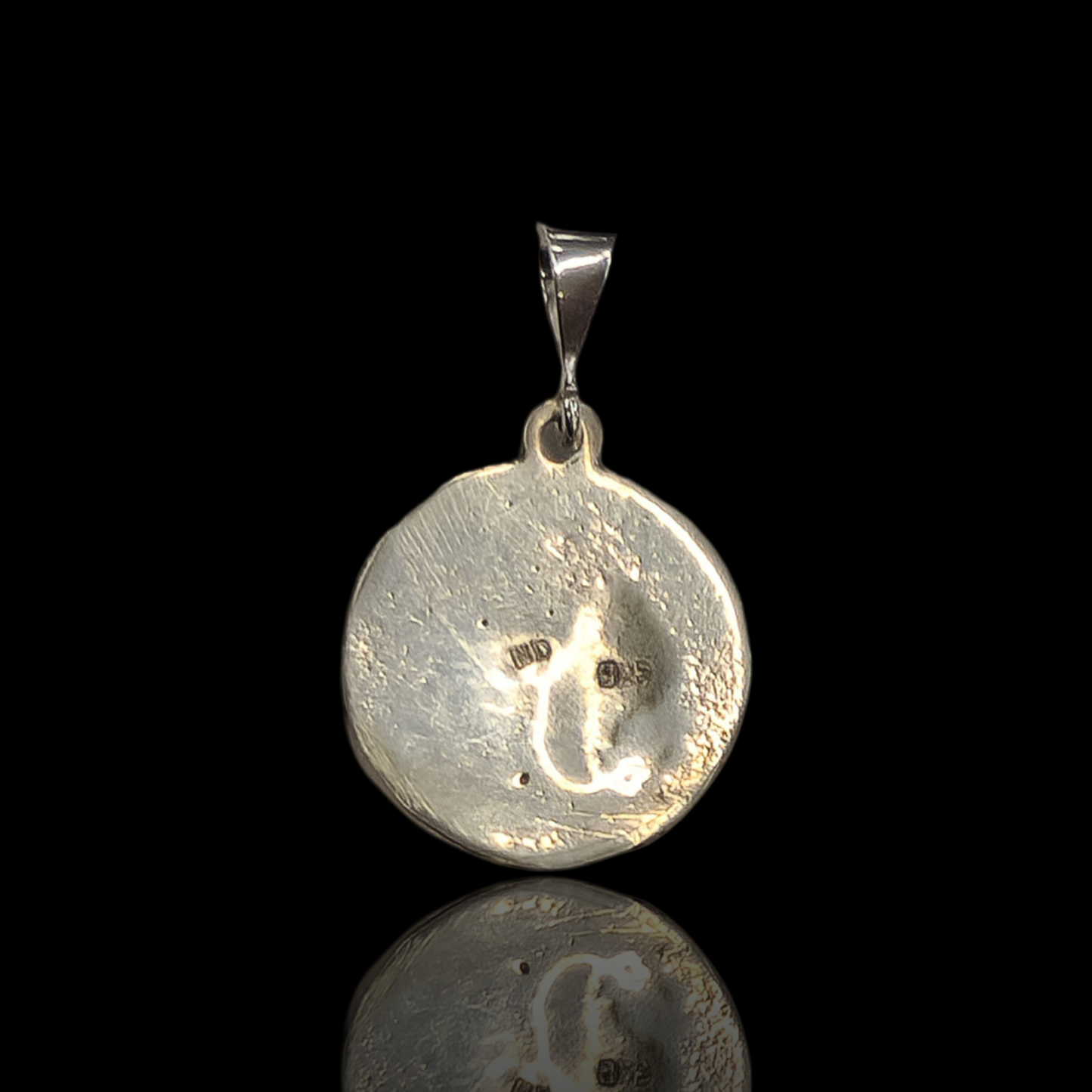 Frog pendant handmade .925 silver