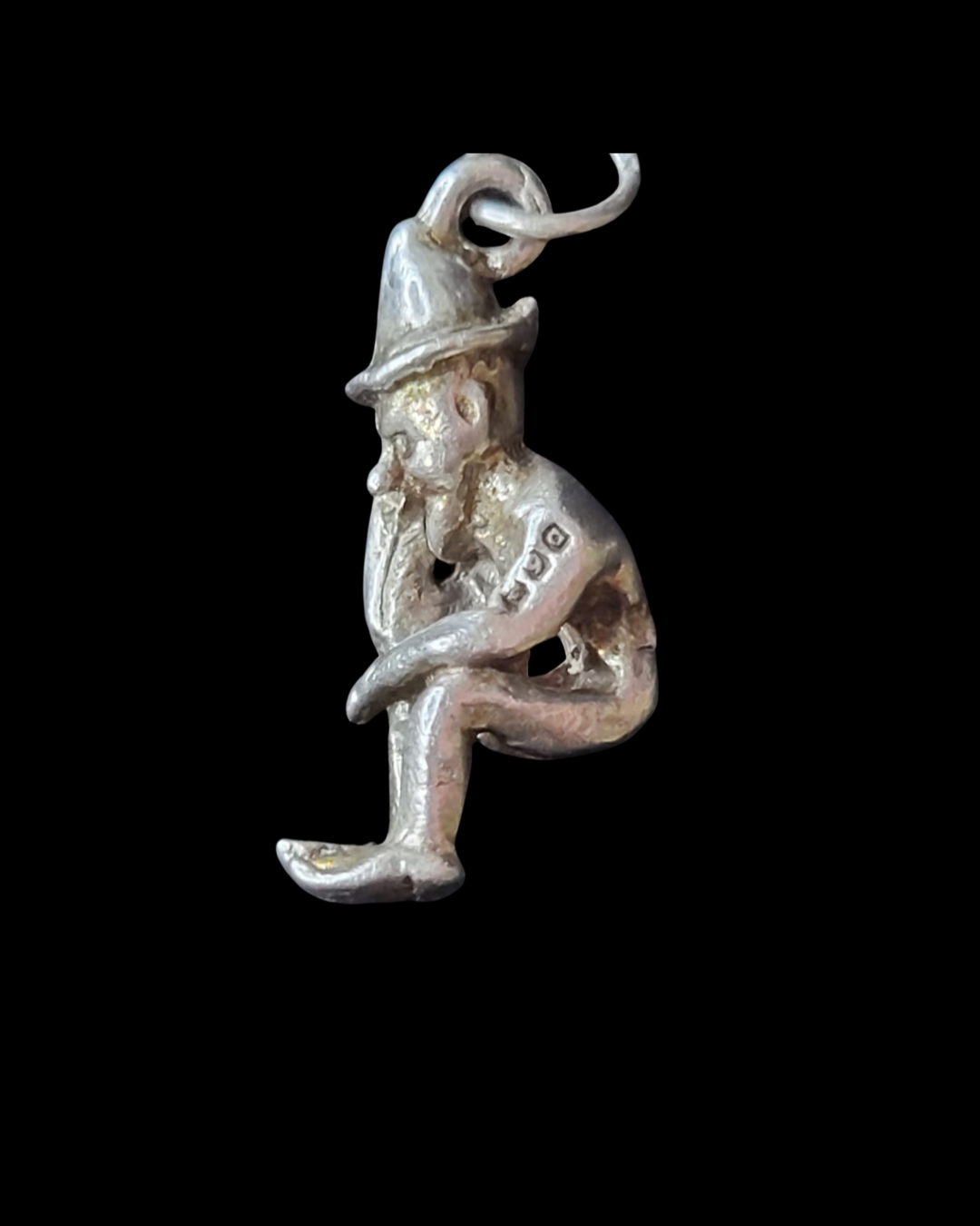 .925 Sterling Silver Vintage Elf Charm